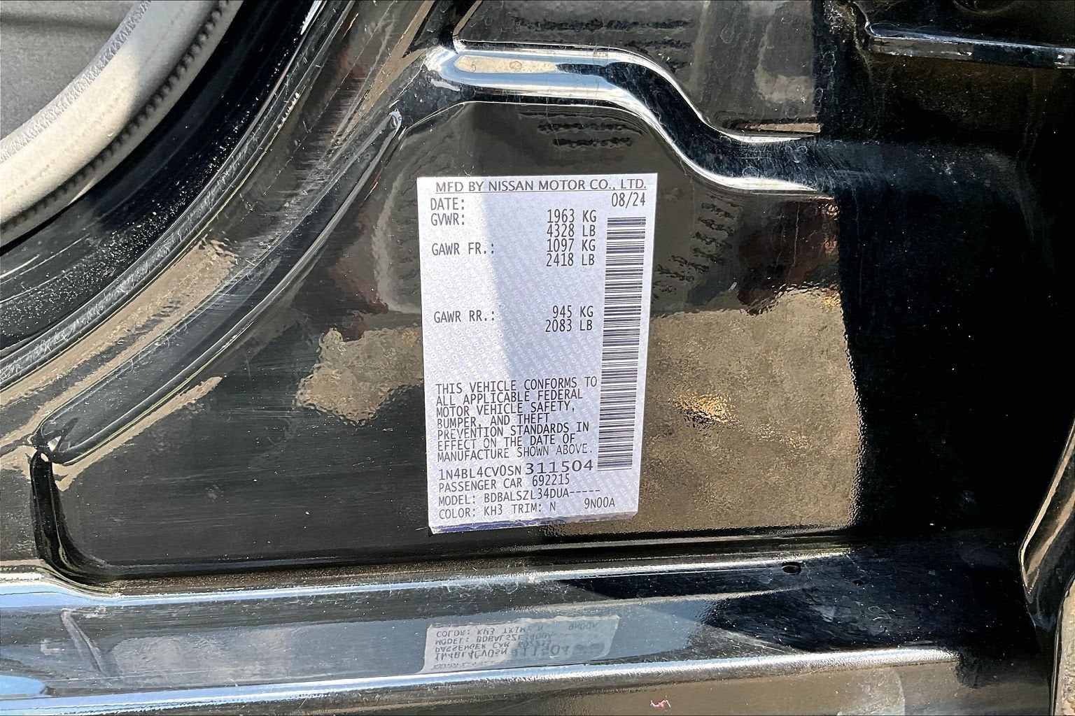 2025 Nissan Altima SR