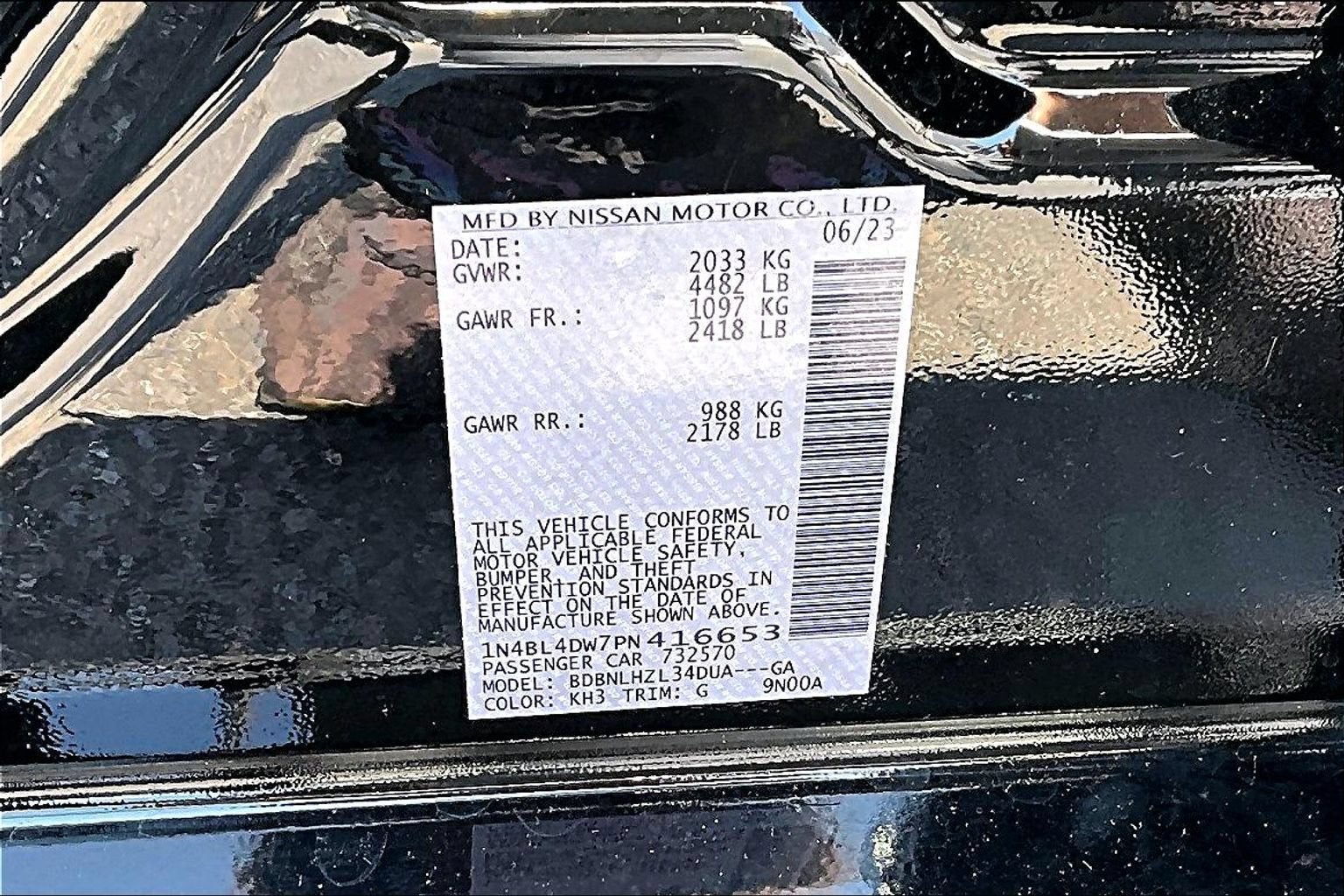 2023 Nissan Altima 2.5 SV