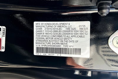 2025 Honda Odyssey EX-L