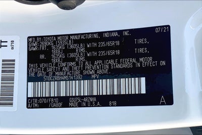 2021 Toyota Highlander L