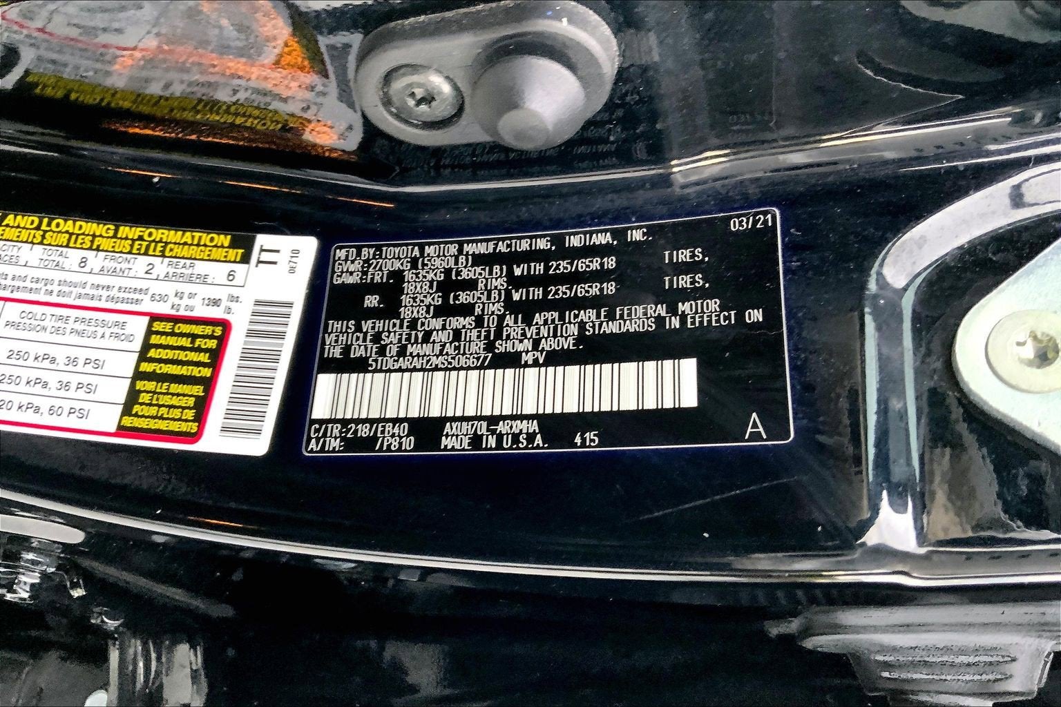 2021 Toyota Highlander Hybrid XLE