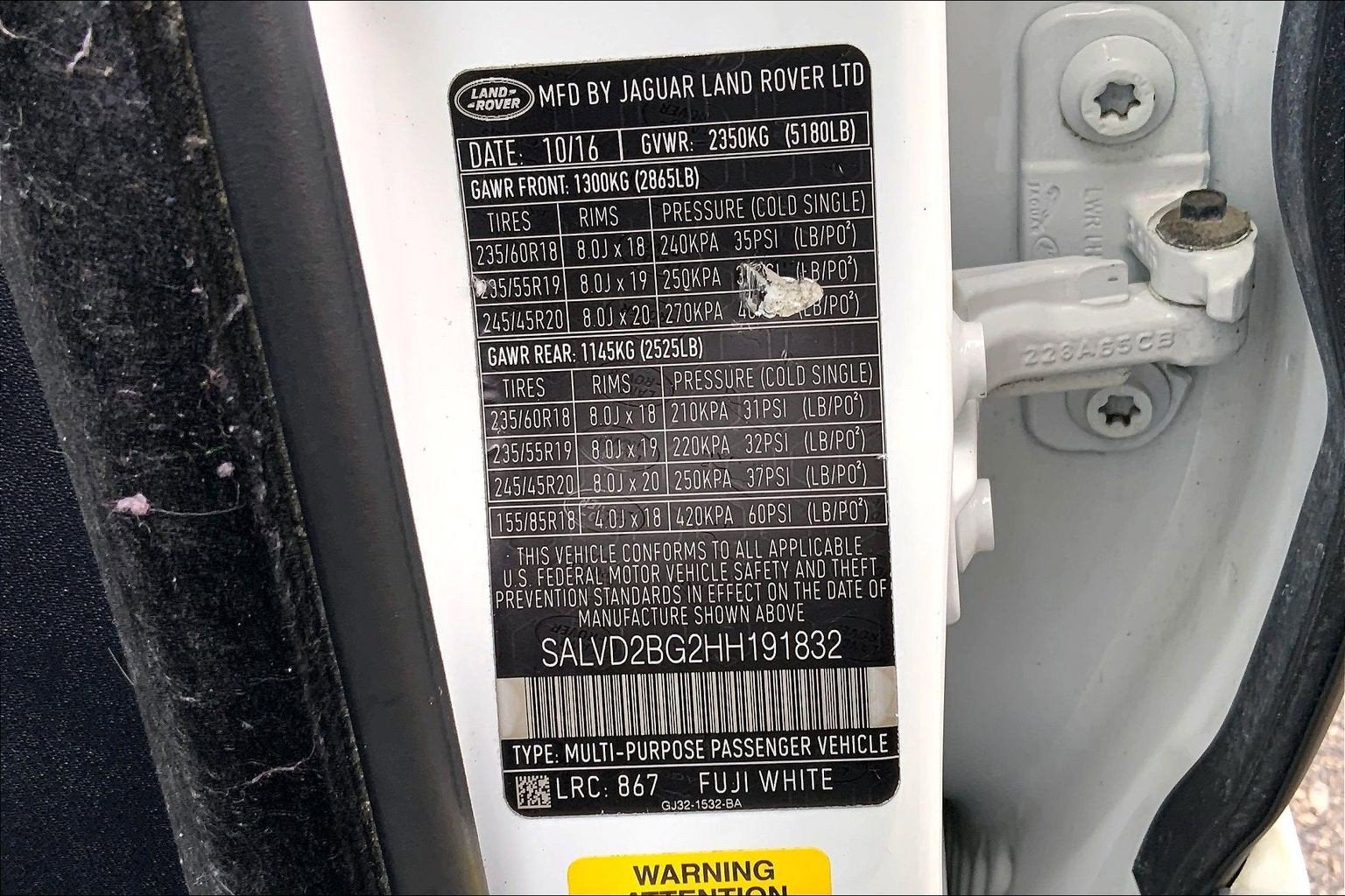 2017 Land Rover Range Rover Evoque HSE Dynamic