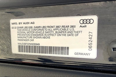 2022 Audi A6 Sedan Premium