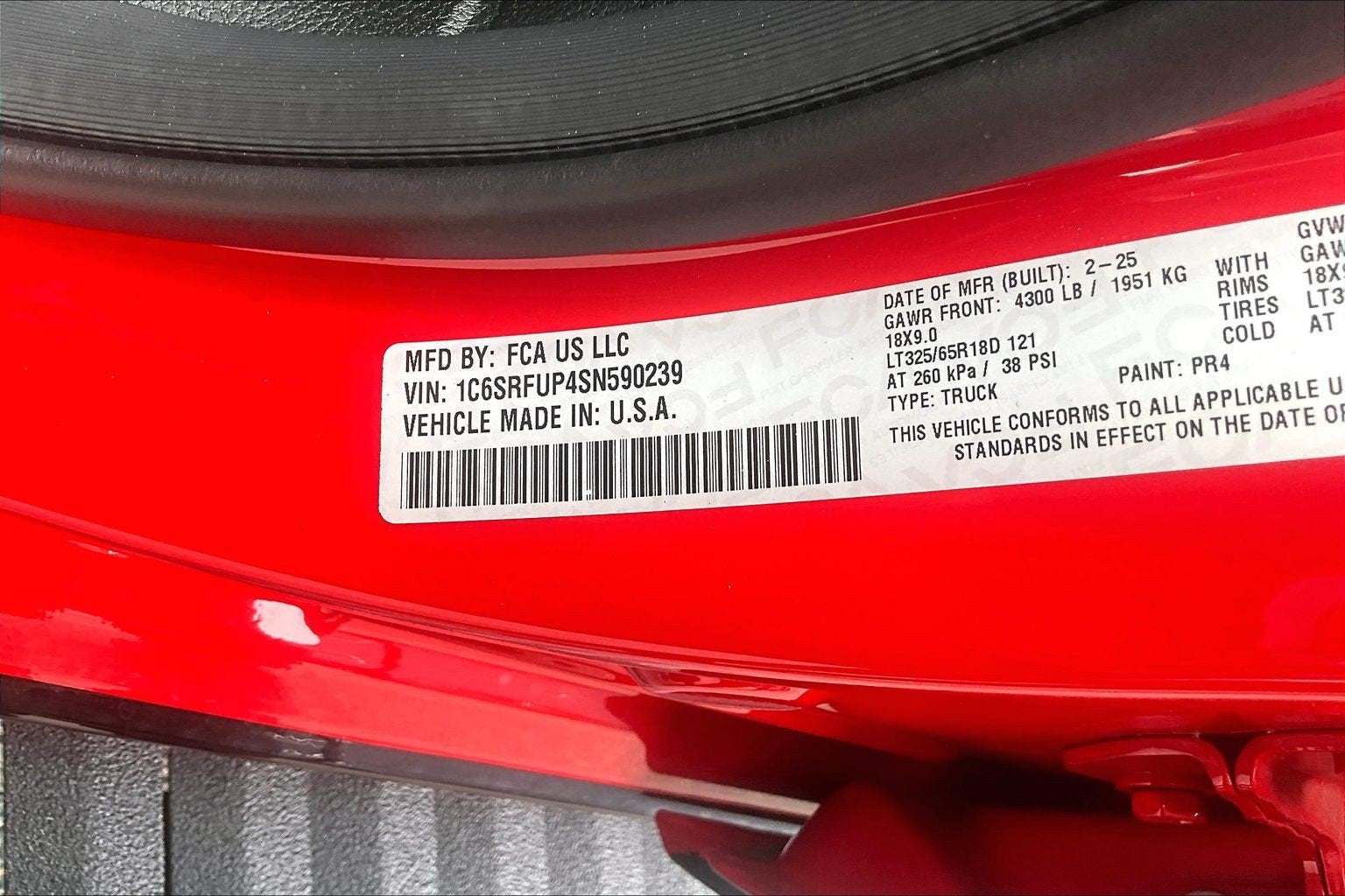 2025 RAM 1500 RHO