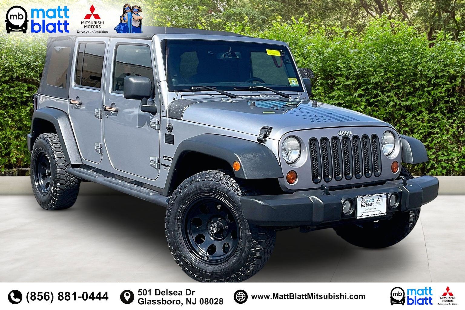 Used 2013 Jeep Wrangler Unlimited Sport with VIN 1C4BJWDG5DL659177 for sale in Glassboro, NJ