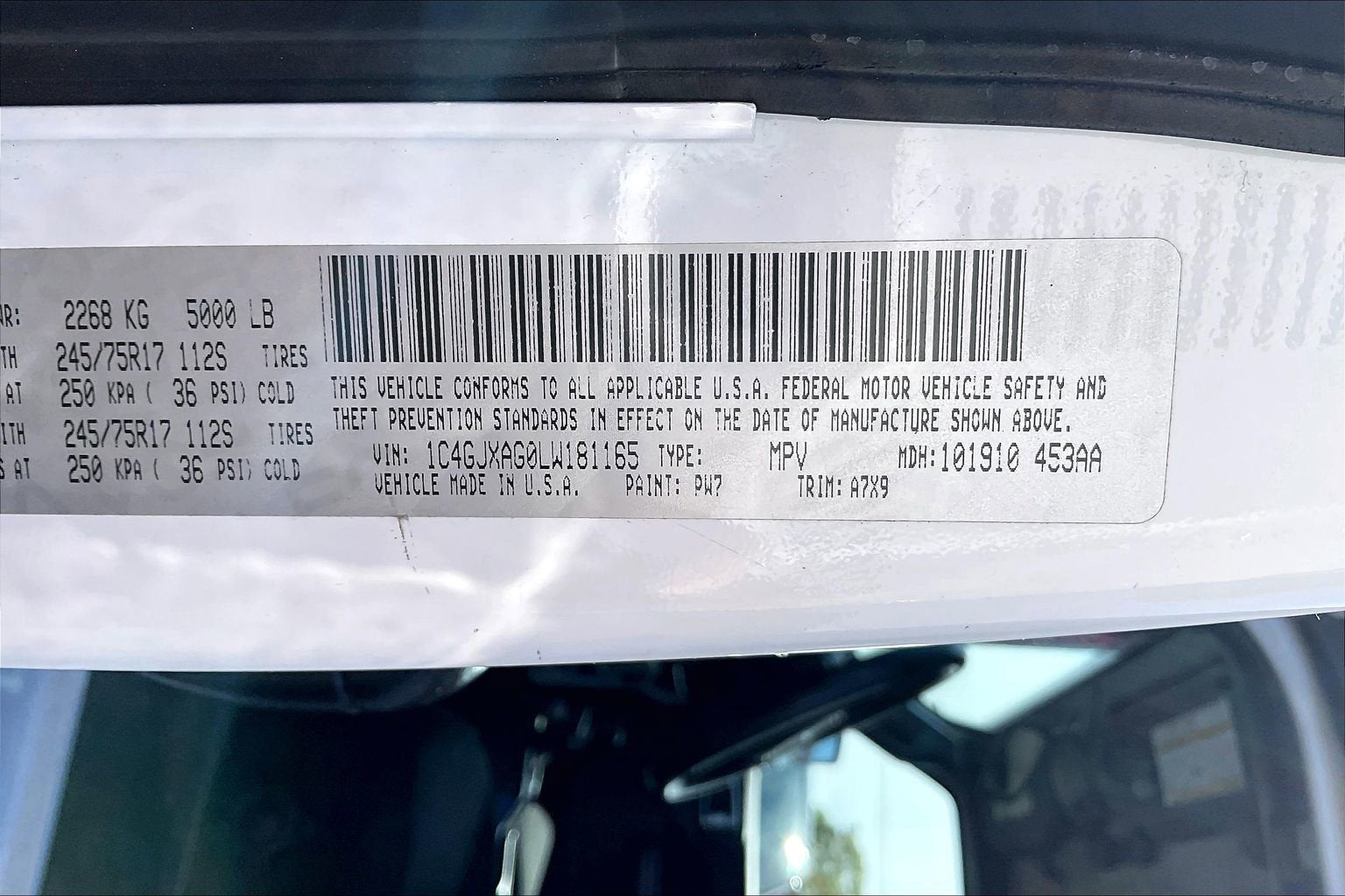 2020 Jeep Wrangler Sport S