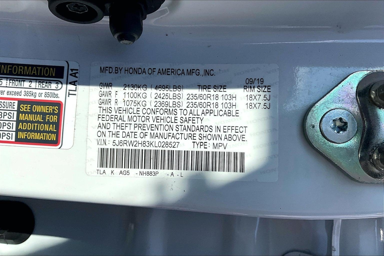 2019 Honda CR-V EX-L