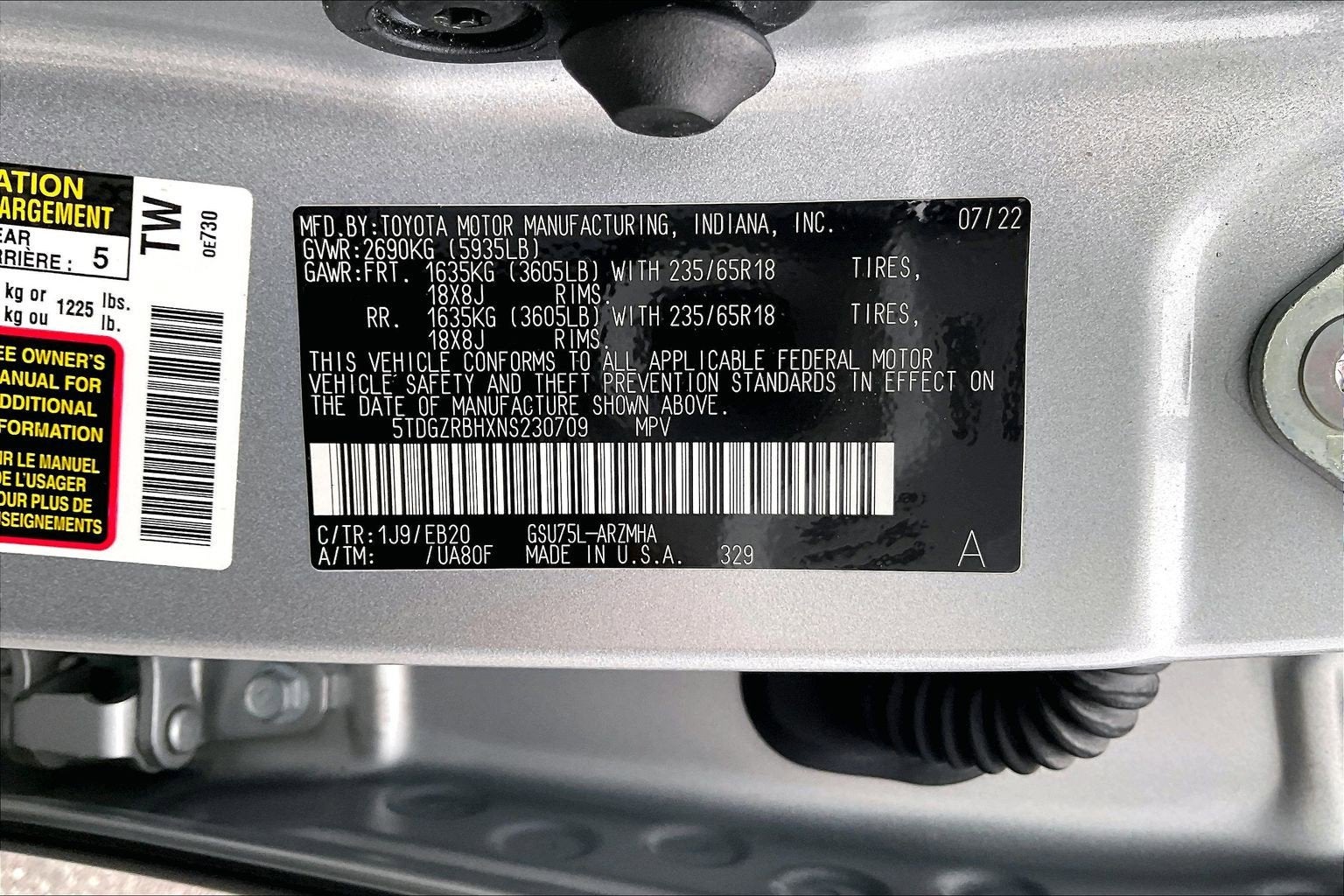 2022 Toyota Highlander XLE