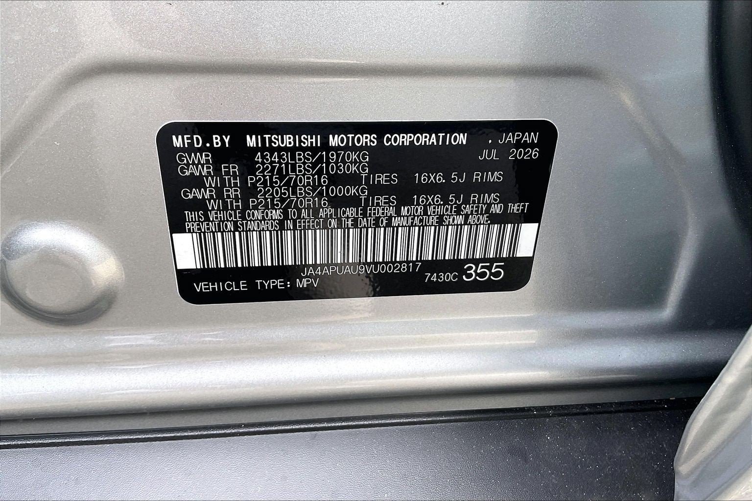2027 Mitsubishi Outlander Sport Base