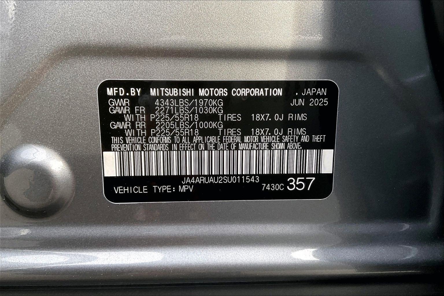 2025 Mitsubishi Outlander Sport ES