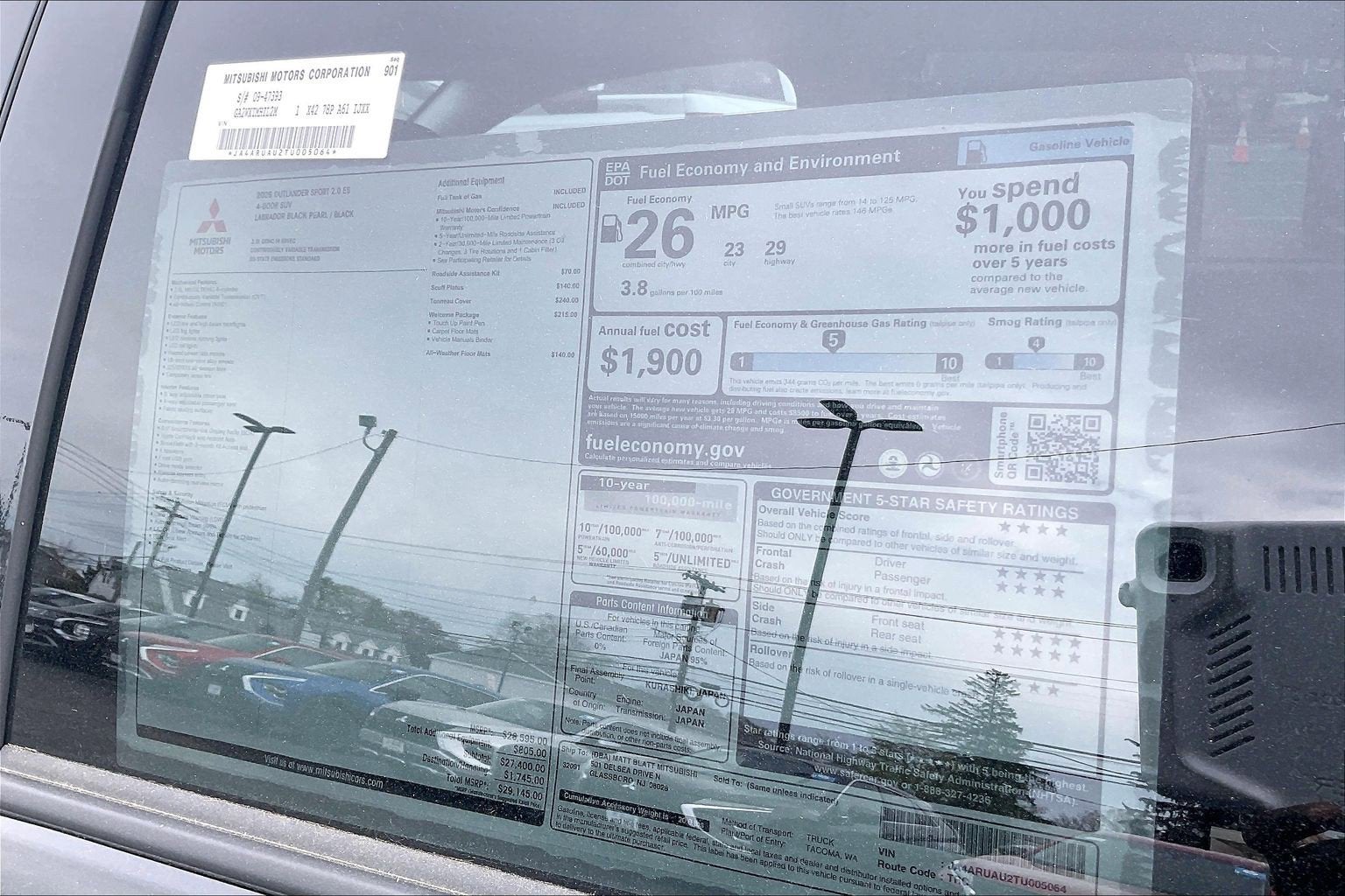 2026 Mitsubishi Outlander Sport ES