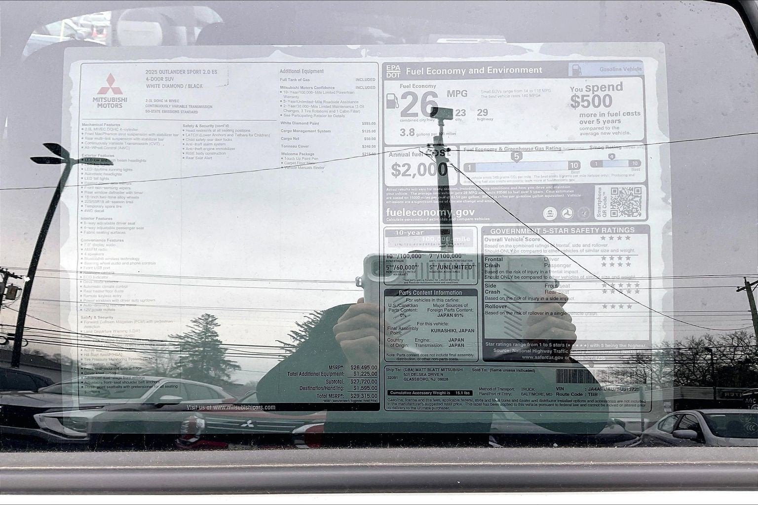 2025 Mitsubishi Outlander Sport ES