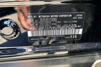 2026 Mitsubishi Eclipse Cross SE