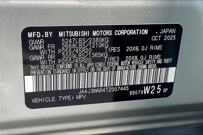 2026 Mitsubishi Outlander SEL
