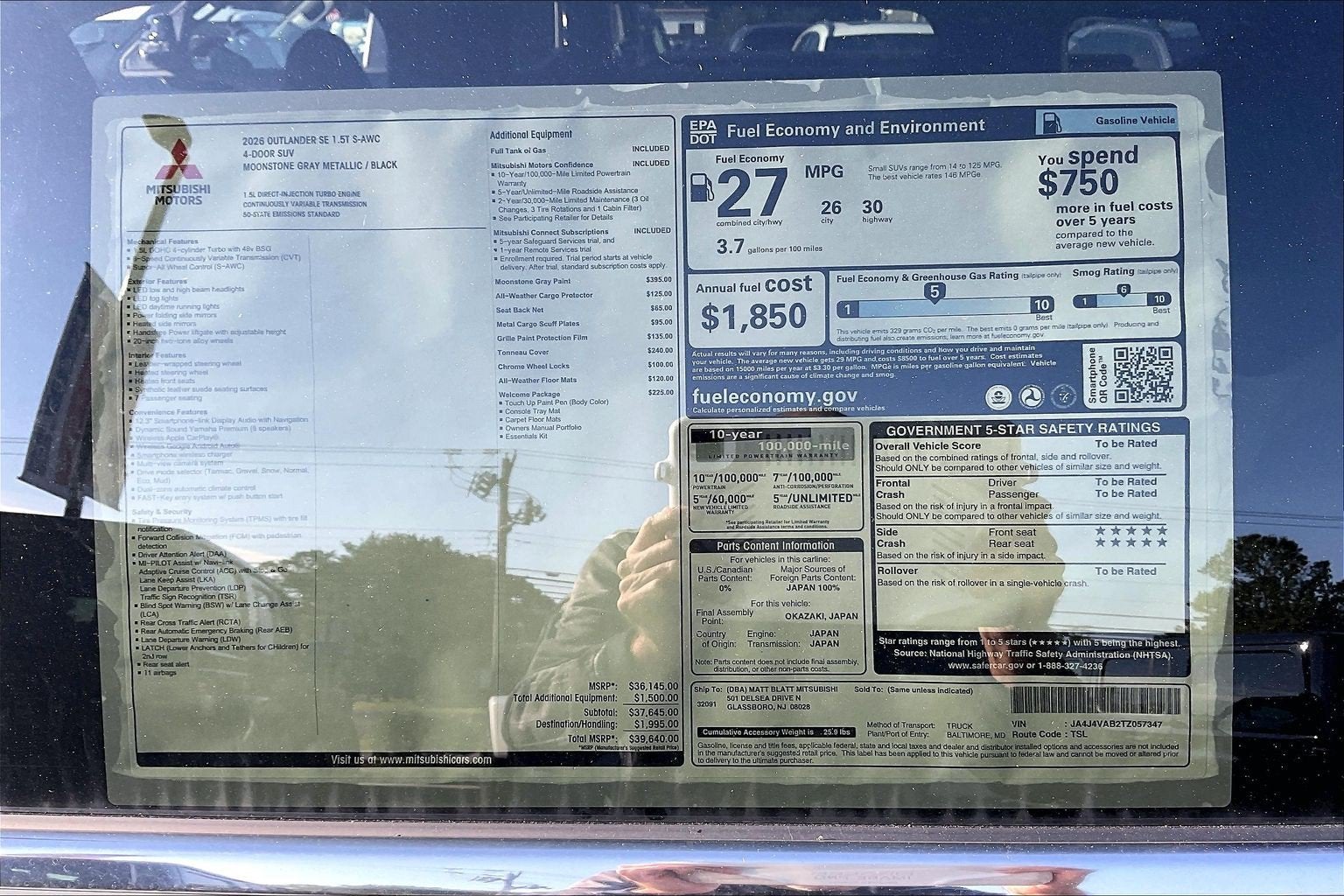 2026 Mitsubishi Outlander SE