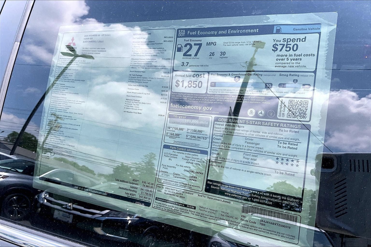 2026 Mitsubishi Outlander SE
