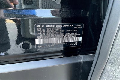 2025 Mitsubishi Outlander Plug-In Hybrid PLATINUM PHEV