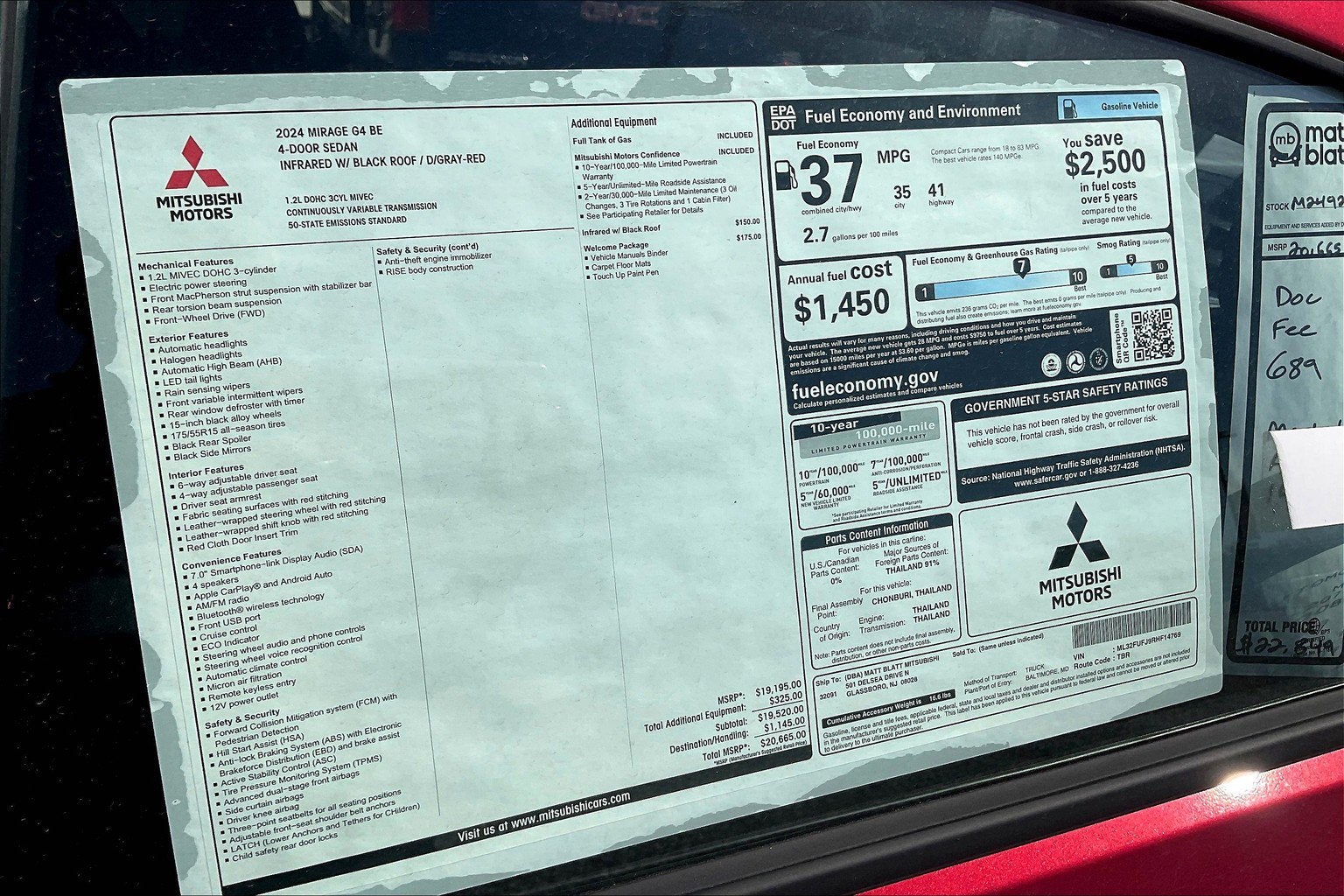 2024 Mitsubishi Mirage G4 Black Edition S-AWC