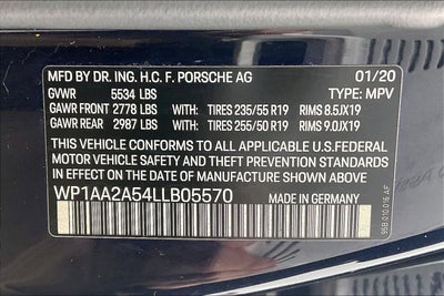 2020 Porsche Macan Base