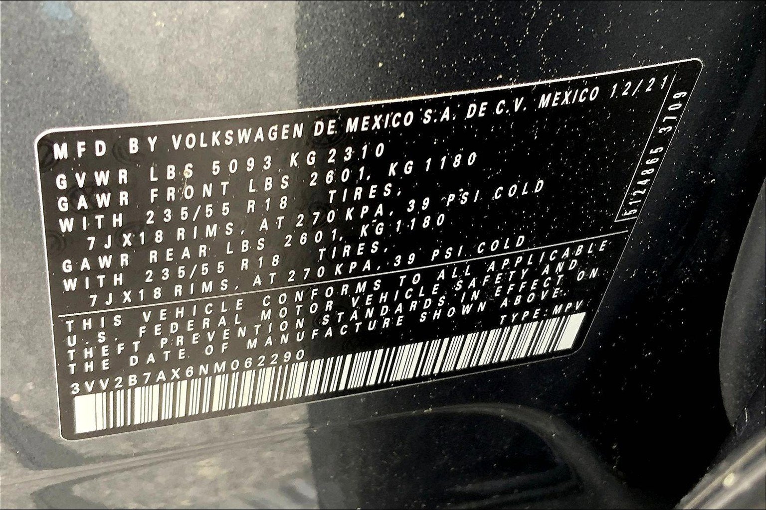 2022 Volkswagen Tiguan SE