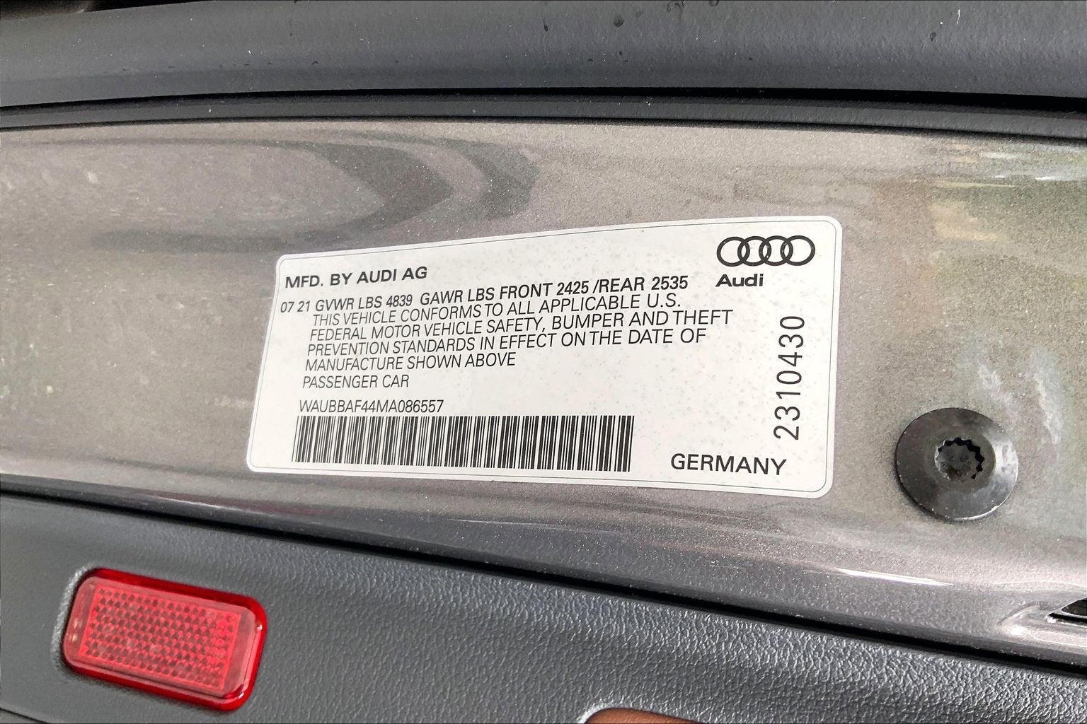 2021 Audi A4 Sedan Premium Plus