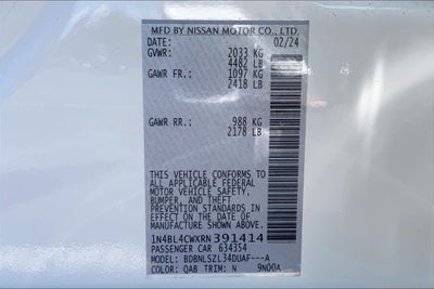 2024 Nissan Altima 2.5 SR