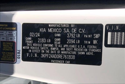 2024 Kia Forte LXS
